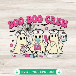 Boo Nurse Halloween SVG cut file for Cricut and Silhouette