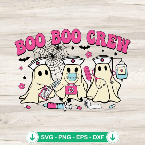 Boo Nurse Halloween SVG cut file for Cricut and Silhouette
