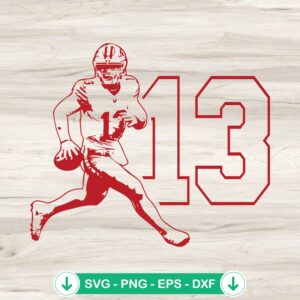 Brock Purdy San Francisco 49ers svg file for cutting machines