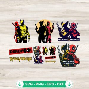 Deadpool and Wolverine SVG file for cutting machines, cricut svg