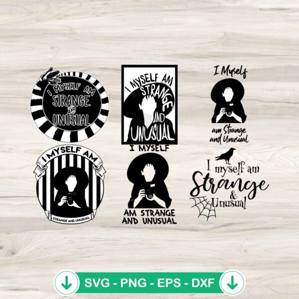 Bundled SVG files for Lydia Deetz, Sandworm, Beetlejuice, cutting files
