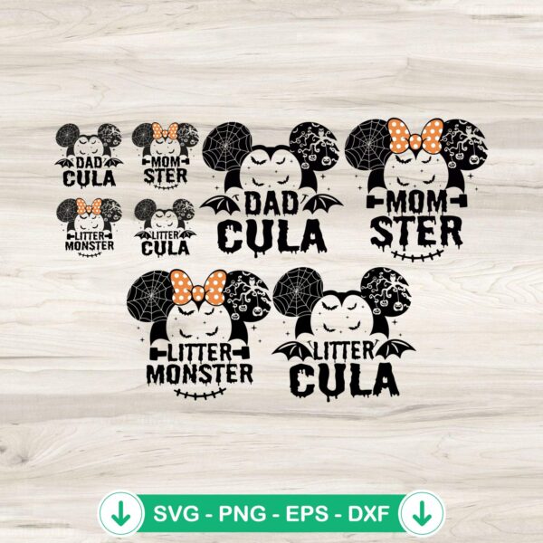 Mouse Family Halloween SVG Bundle - cricut svg cutting file