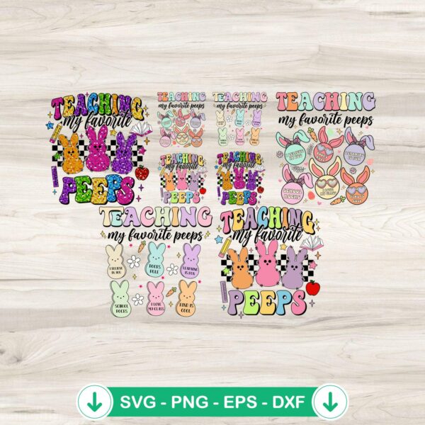 Teaching My Favorite Peeps SVG file for Cricut