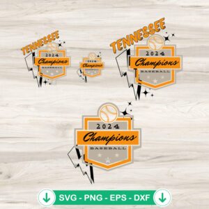 Tennessee Volunteers Baseball 2024 SVG file for cutting machine