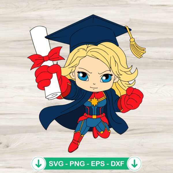 Captain America graduation cap SVG file for cricut cutting machine