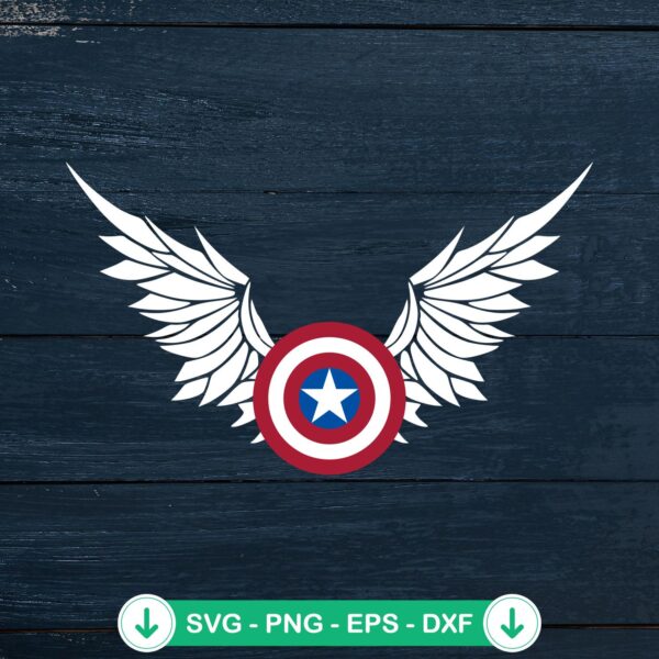 Captain America Wings SVG file - cricut svg cutting file