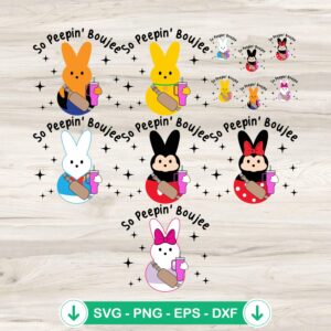 Cartoon Bunny Happy Easter SVG file, cricut svg cutting file