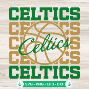 Celtics Basketball SVG file for Cricut cutting machines