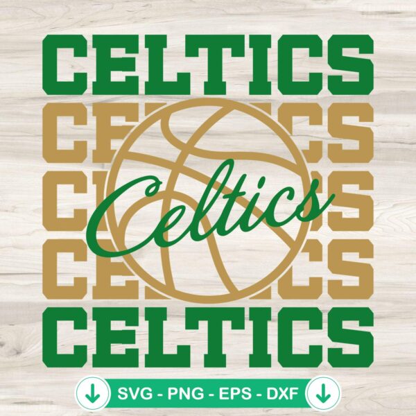 Celtics Basketball SVG file for Cricut cutting machines