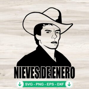 Chalino Sanchez SVG file for Nieves De Enero album - cutting file