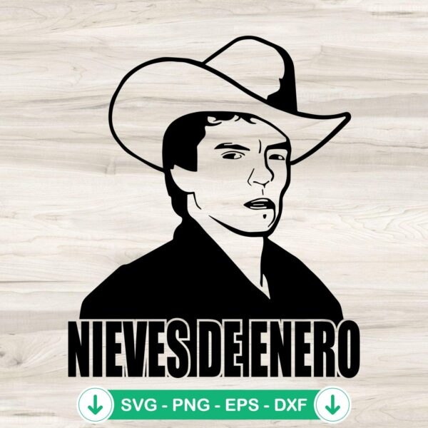 Chalino Sanchez SVG file for Nieves De Enero album - cutting file