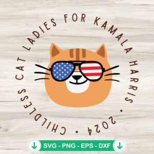 Childless Cat Ladies SVG file for Cricut cutting machine