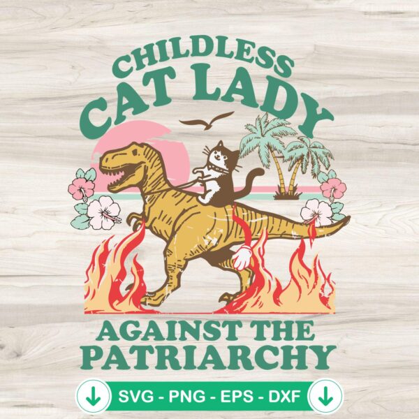 Childless Cat Lady SVG file, cutting file for Cricut
