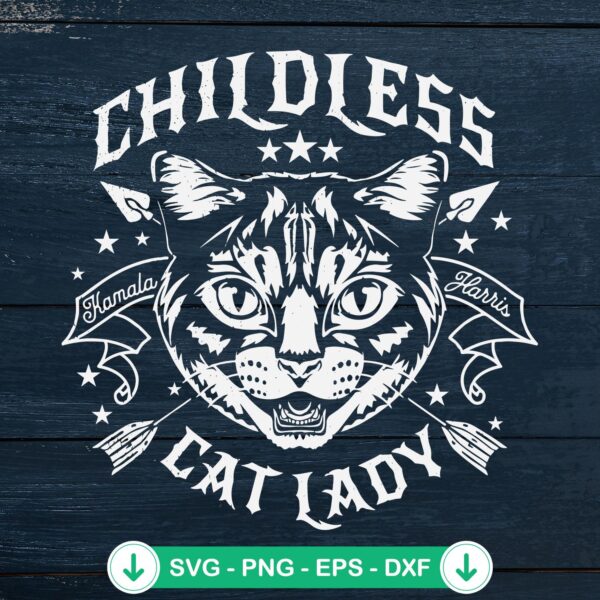 Childless Cat Lady SVG file for Cricut and Silhouette cutting
