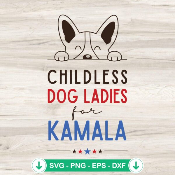 Childless Dog Ladies SVG file for Cricut cutting machine