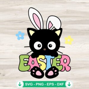 Chococat Bunny Easter SVG file for Cricut cutting machine