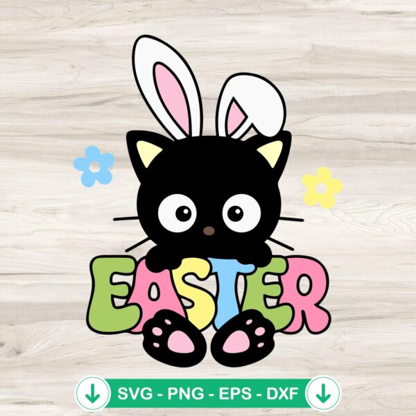 Chococat Bunny Easter SVG file for Cricut cutting machine