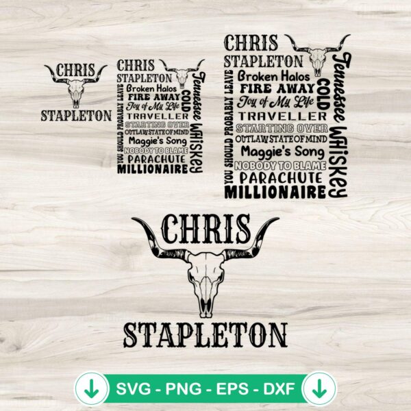Chris Stapleton SVG file for Cricut and cutting machines