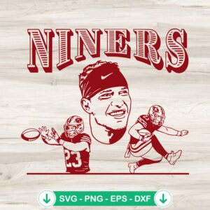Christian McCaffrey San Francisco 49Ers SVG file for cutting machines