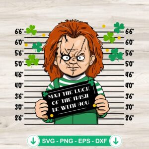 Chucky St Patricks Day SVG file for cutting machines, cricut svg