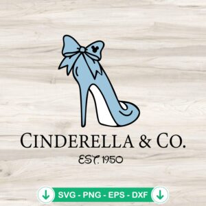 Cinderella-Co-Est-1950-SVG.jpg Cinderella Co Est 1950 SVG file for Cricut cutting file