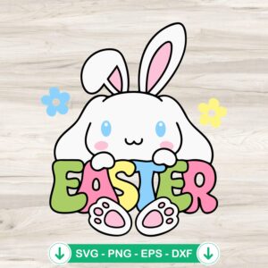 Cinnamoroll Bunny Easter SVG file for Cricut cutting machine