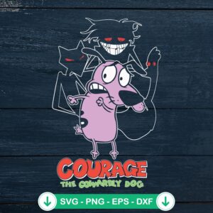 Courage the Cowardly Dog svg file for Cricut cutting machine