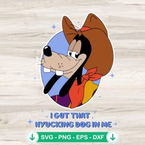 Cowboy Goofy SVG file for Cricut and cutting machines