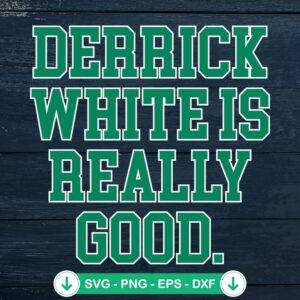 Derrick White SVG file for Boston Celtics - cutting file
