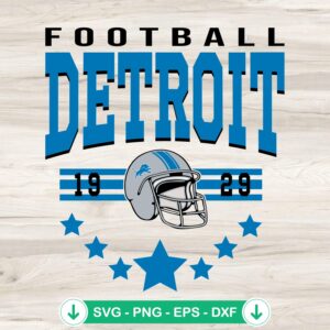 Detroit Football Super Bowl 2024 SVG file for Cricut