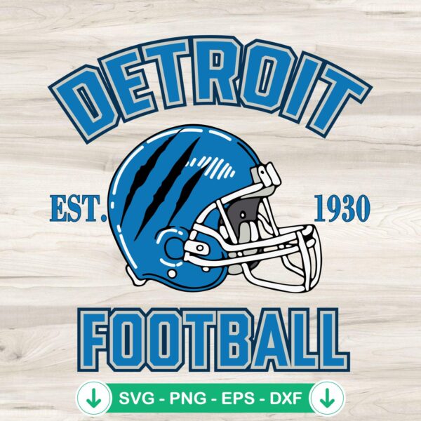 Detroit Lions Est 1930 svg file for cricut crafting