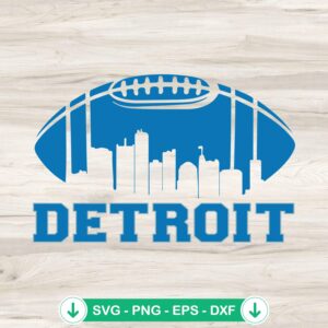 Detroit Lions football svg file for cutting machines