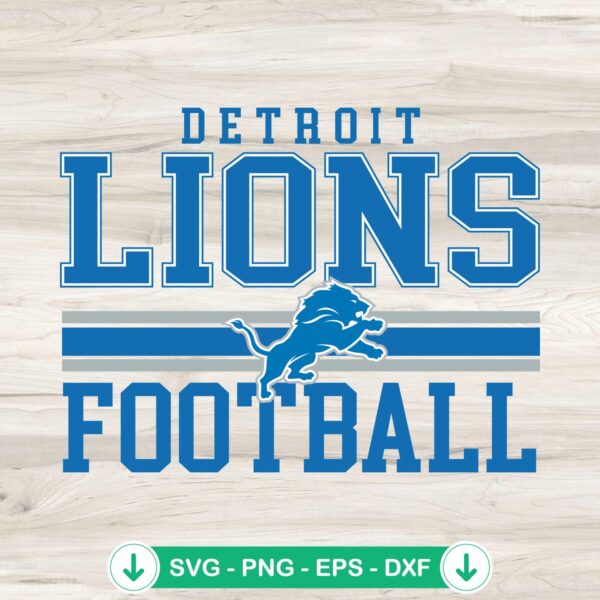 Detroit Lions Football Vintage SVG file for Cricut and cutting machine