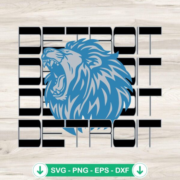 Detroit Lions svg file, cricut svg cutting file, clipart design