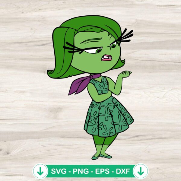 Disgust Inside Out 2 svg file for Cricut and Silhouette cutting file