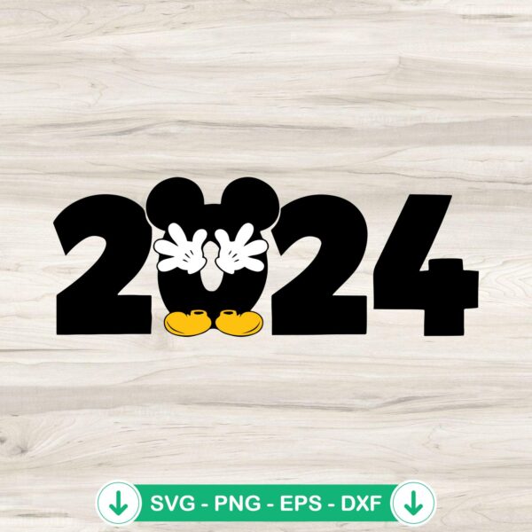 Disney 2024 Mickey Mouse Hands SVG file for cricut
