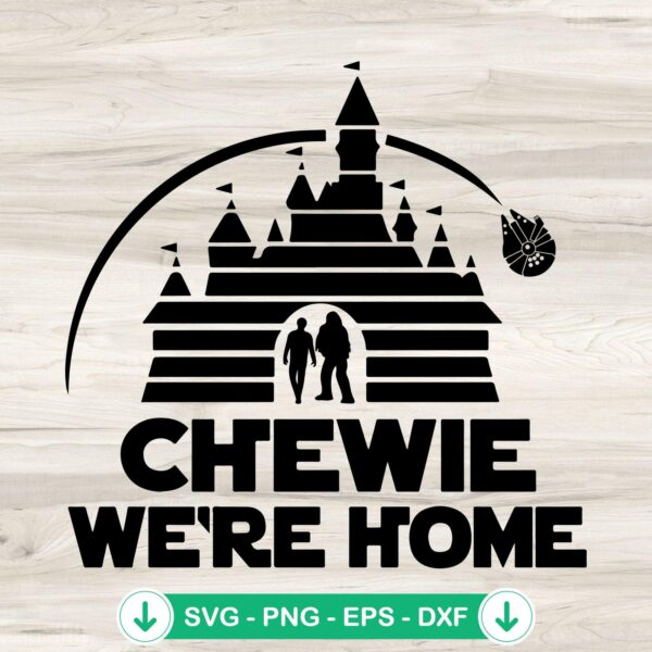 Disney Castle Star Wars SVG file for cutting machines