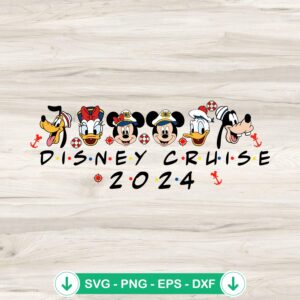Disney Characters Cruise 2024 svg file for cutting machines