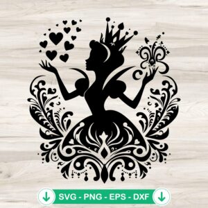 Disney Cinderella Mandala SVG file for cricut cutting