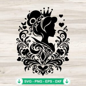 Disney Cinderella SVG file, cricut svg cut file for crafts