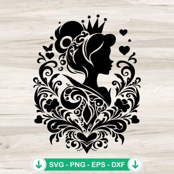 Disney Cinderella SVG file, cricut svg cut file for crafts