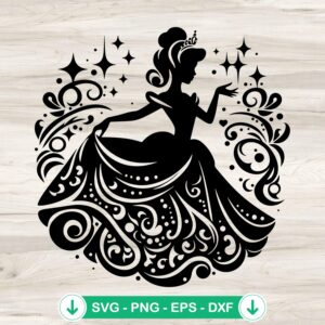 Disney Cinderella SVG file for Cricut, cutting file