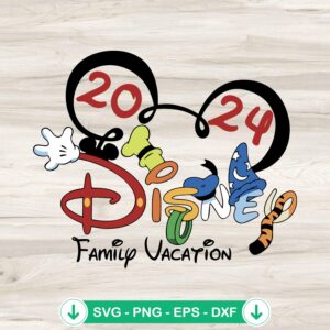 Disney Family Vacation 2024 SVG file for cutting machines