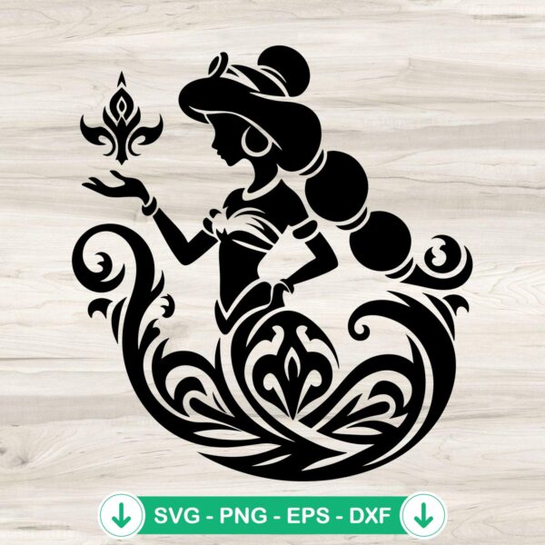 Disney Jasmine Aladin svg file for cricut svg cutting file