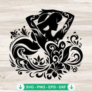 Disney Jasmine Mandala SVG file for cricut cutting machine