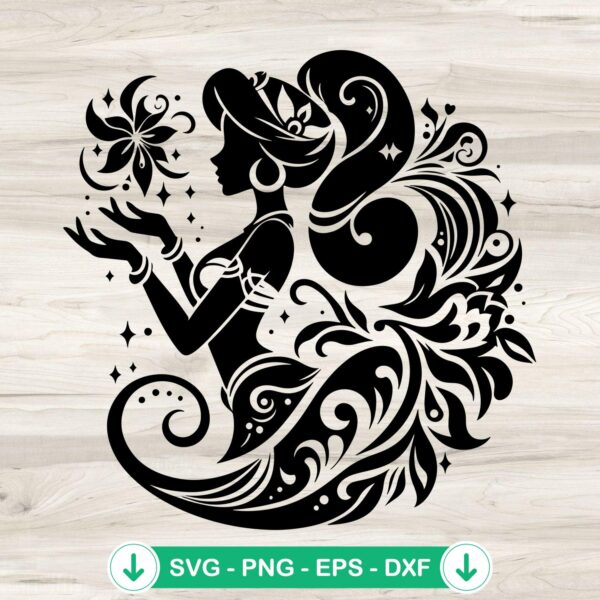 Disney Jasmine SVG file for Cricut and crafting