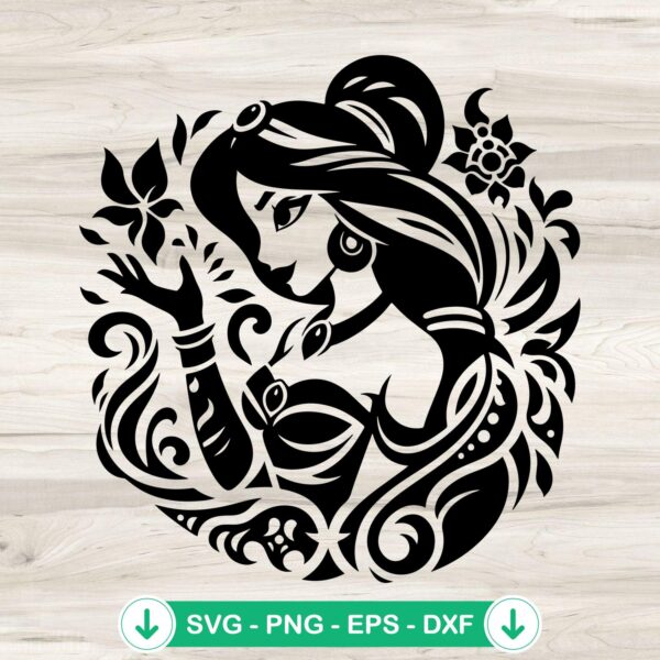 Disney Jasmine svg file for cricut cutting machine