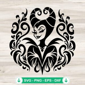 Maleficent SVG file for Cricut cutting machine