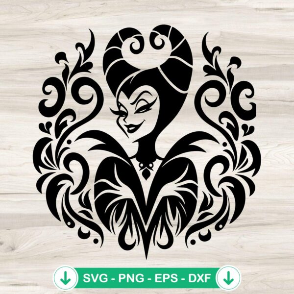 Maleficent SVG file for Cricut cutting machine