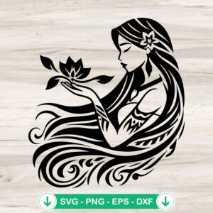 Disney Pocahontas Mandala SVG file for Cricut cutting